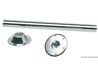 Gamba tavolo inox 700 mm acciaio a specchio