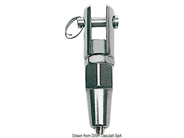 Terminale inox forcella Ø 7 mm