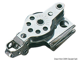 Bozzello 2 pulegge strozzascotte arricavo 6x25