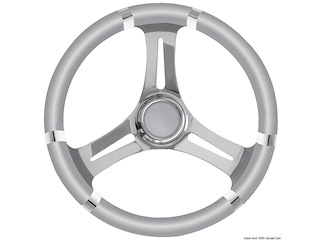 Volante B inox/grigio 350 mm