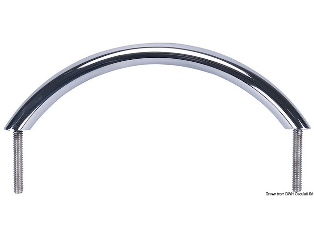 Corrimano ovale inox 300 mm