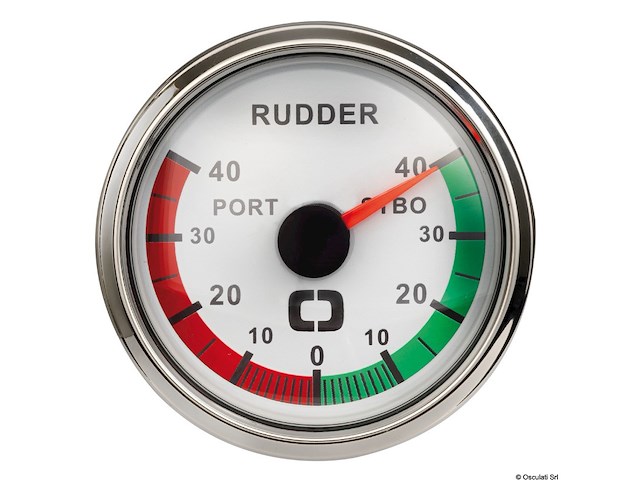 Indicatore angolo di barra bianco/lucida