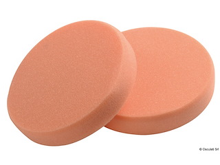 Tamponi in schiuma per lucidatrice arancio 150x30 mm (cf da 2 pz) medio-rigido