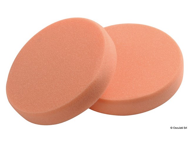 Tamponi in schiuma per lucidatrice arancio 150x30 mm (cf da 2 pz) medio-rigido