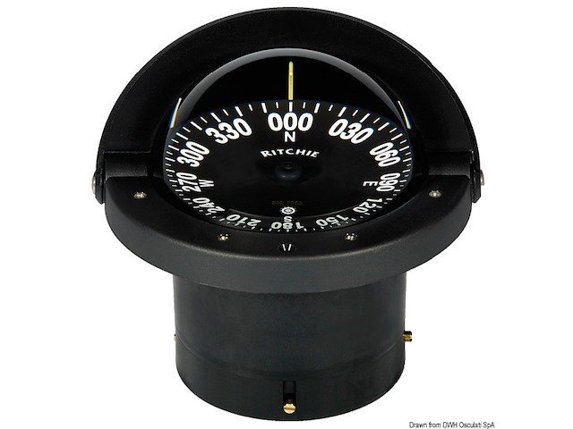 Bussola Ritchie Wheelmark 4"1/2 incasso nera/nera