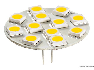 Lampadina 12 LED G4 Ø 30 mm attacco posteriore