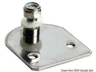 Piastrina inox piana filetto 8 mm