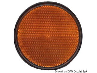 Catarifrangente adesivo arancio 60 mm