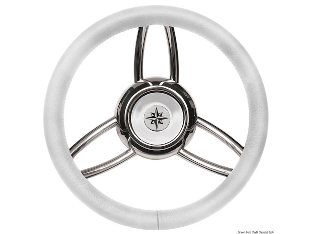 Volante Bliz poliuretano morbido bianco