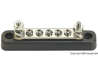 Bus Bar porta terminali 2 x 5 mm