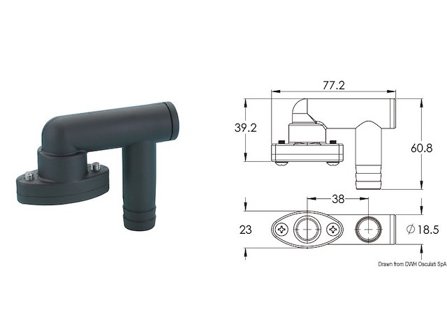 Trappola per sfiato Ø 16 mm