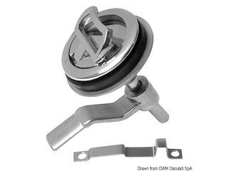 Alzapagliol inox + serratura