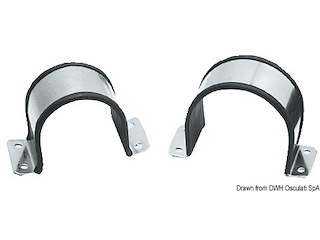 Cavallotti inox gommati 56/60