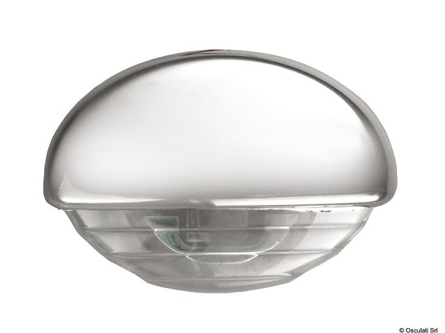 Luce cortesia ad incasso cromata LED bianco