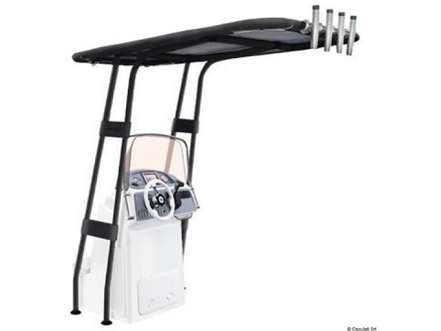 T-Top professionale 2000x1400 nero con telo nero