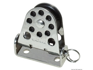 Bozzello verticale pivotante Ø mm 28 per cime mm 8