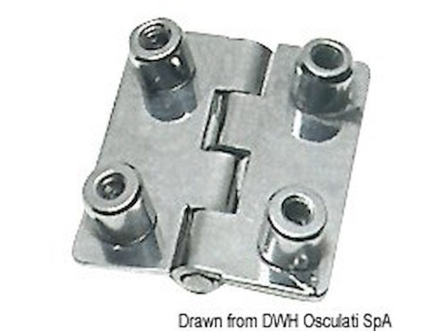 Cerniera inox cieca 51x45 rett