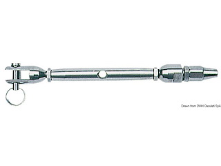 Tenditore con terminale a doppio cono 3 mm