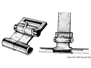 Gancio in plastica per teli