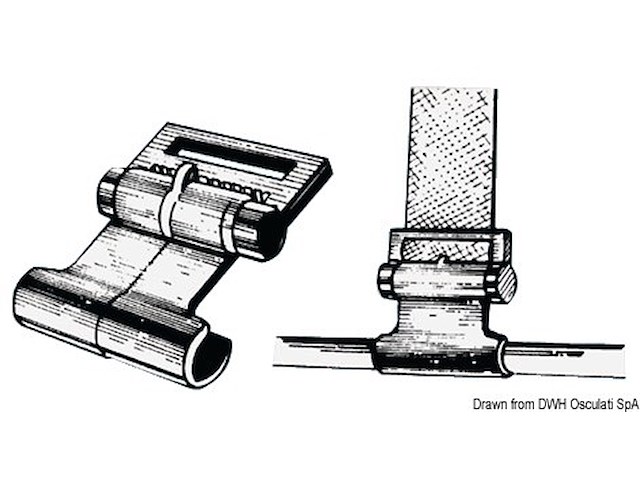 Gancio in plastica per teli