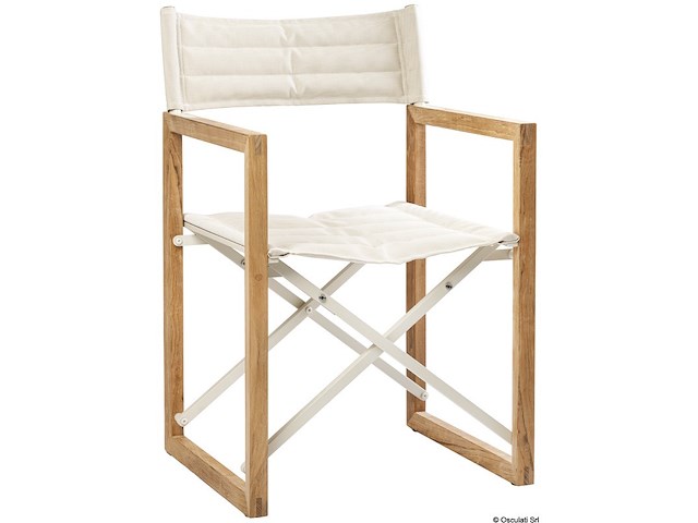 Sedia pieghevole teak ARC The Square lino