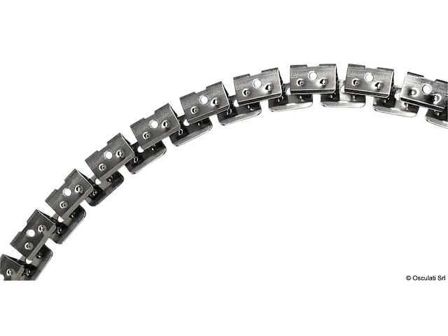 Supporto acciaio inox flessibile per barra led 2mt