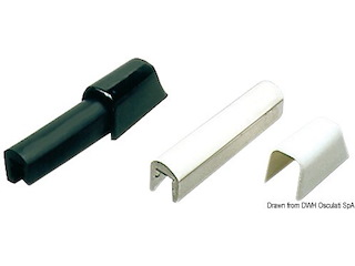 Profilo parabordo bianco 33 x 30 mm