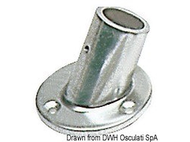 Basetta lega leggera 60° 25 mm