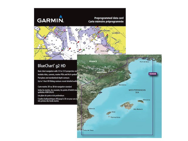 Barcellona / Valencia - Bluechart G2 HD Garmin Cartografia-SD/MICRO SD ART. 010-C0798-20