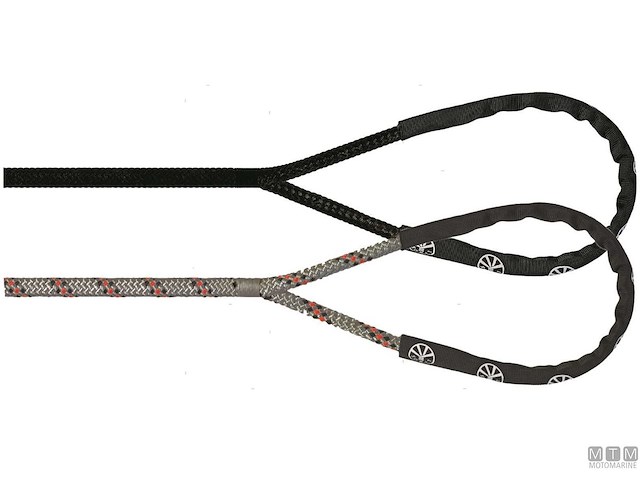 TRECCIA DA ORMEGGIO LIROS HANDY-ELASTIC E GASSA PRONTA GRIGIA 18MM 10M