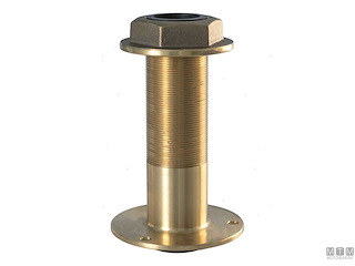 TESTA ASTUCCIO TIMONE BASE INCLINATA 13 IN BRONZO