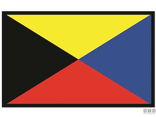 BANDIERA SEGNALE Z ZULU 40X60CM 