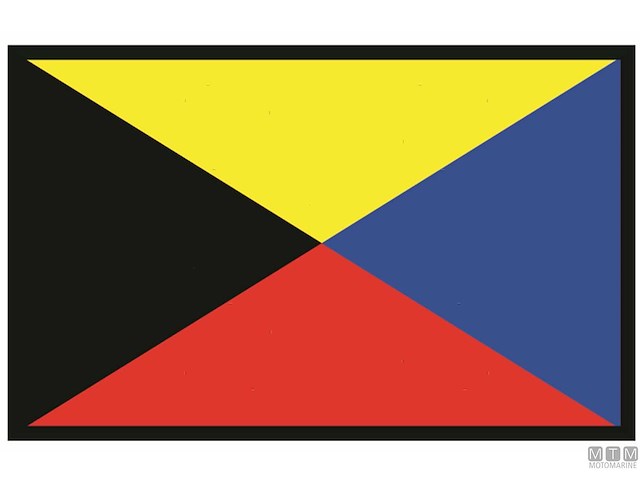 BANDIERA SEGNALE Z ZULU 40X60CM 