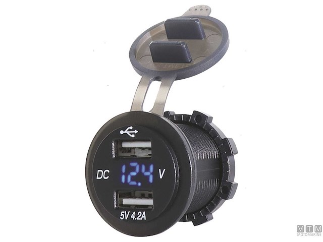 PRESA DUAL TYPE-C+USB+VOLT SOCKET