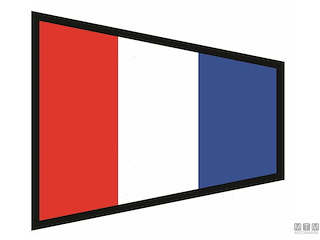 BANDIERA SEGNALE 3 40X60CM 