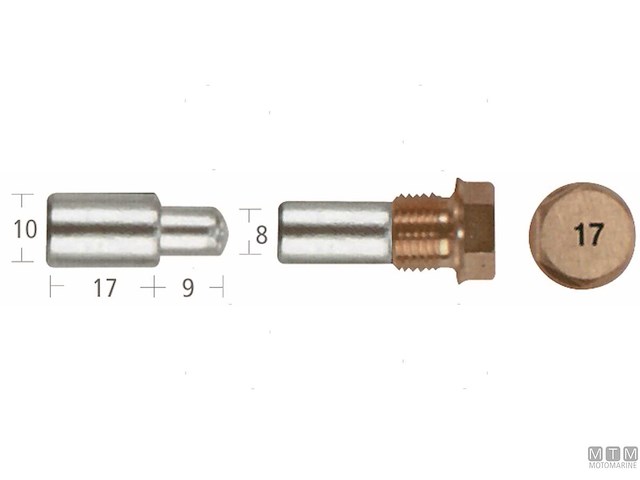 ANODO BARROTTO+TAPPO NANNI ZN 