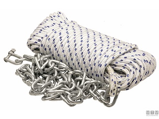 CIMA 8MM 30M + 2M CATENA ZINCATA 6MM