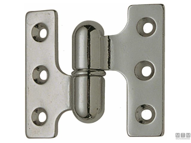 CERNIERA SFILABILE SINISTRA 60MM X 50MM IN OTTONE CROMATO