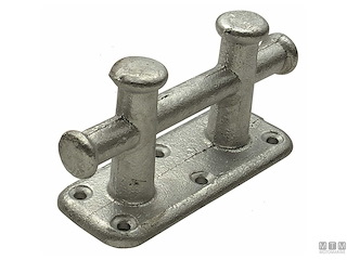 BITTA INROCIATA DOPPIA 200MM ZINCATA