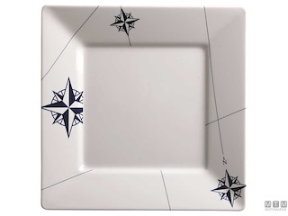 SET PIATTI PIANI QUADRATI ANTISCIVOLO MB NORTHWIND 6 PEZZI