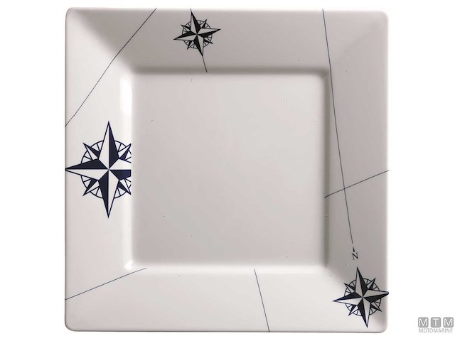 SET PIATTI PIANI QUADRATI ANTISCIVOLO MB NORTHWIND 6 PEZZI