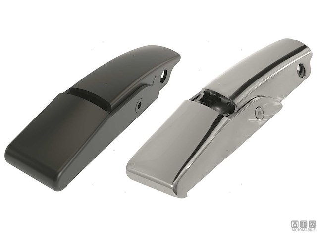 CHIUSURA A LEVA CARENATA ROCA 93X23MM IN ACCIAIO INOX 316 NERO