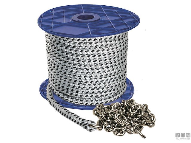 TRECCIA 12 MM 40M + CATENA INOX 6MM 10M