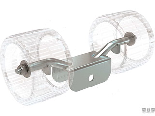 STAFFA RULLO LATERALE DOPPIO 