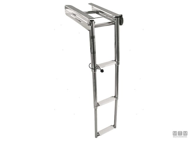 SCALETTA TELESCOPICA IN CAGE SLIM 3 GRADINI ACCIAIO INOX AISI 316
