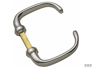 COPPIA MANIGLIE STANDARD IN OTTONE CROMATO