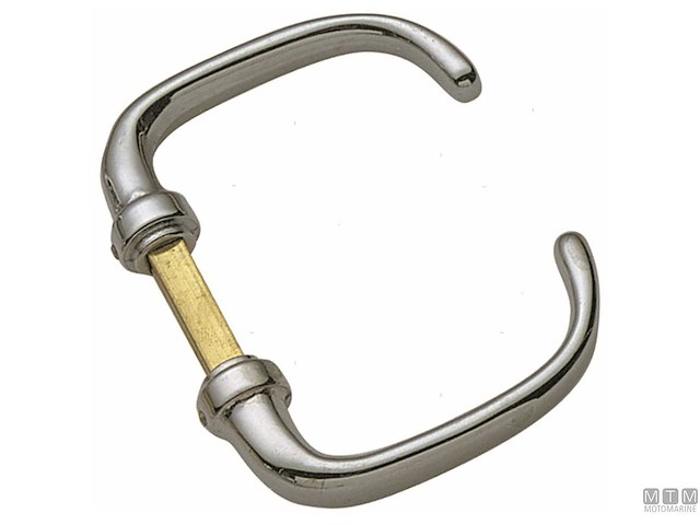COPPIA MANIGLIE STANDARD IN OTTONE CROMATO