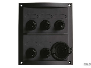 PANNELLO NEW CLASSIC NERO 12V 5P+PRESA
