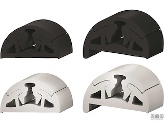 BOTTAZZO PROFILO PARABORDO BINO H40 MM BIANCO 24 M