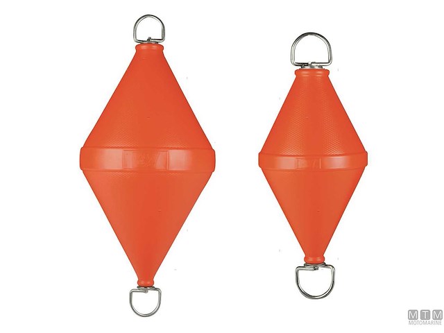 BOA ORMEGGIO BICONICA CON ASTA INOX D32 CM H80 CM ARANCIO